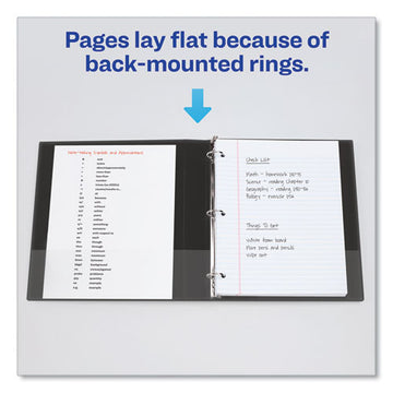 Avery® Economy Non-view Binder With Round Rings, 3 Rings, 0.5" Capacity, 11 X 8.5, Black, (3201) freeshipping - TVN Wholesale